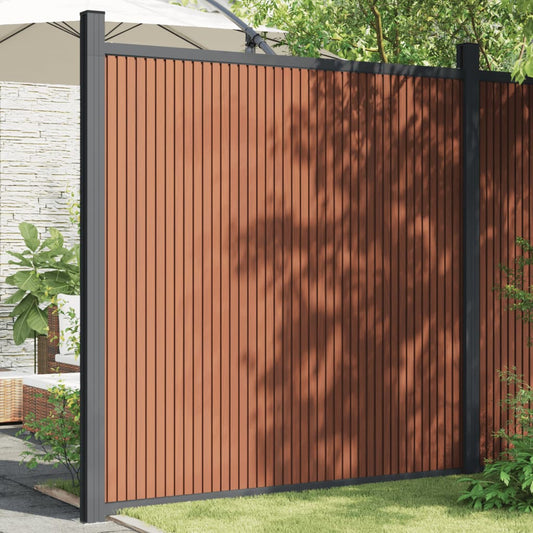 barna WPC kerítéspanel 180 x 186 cm