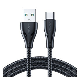 Joyroom S-UC027A11 Surpass USB-A > USB-C adatkábel - fekete | 0.25m, 3A, gyorstöltés-0