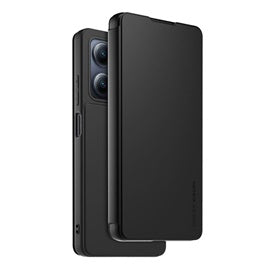 Made for Xiaomi bőrhatású flippes mobiltelefon tok, bankkártya tartóval - fekete | Xiaomi Redmi Note 12 5G / Poco X5 5G-0