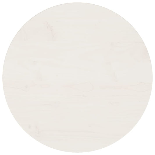 fehér tömör fenyőfa asztallap Ø50 x 2,5 cm