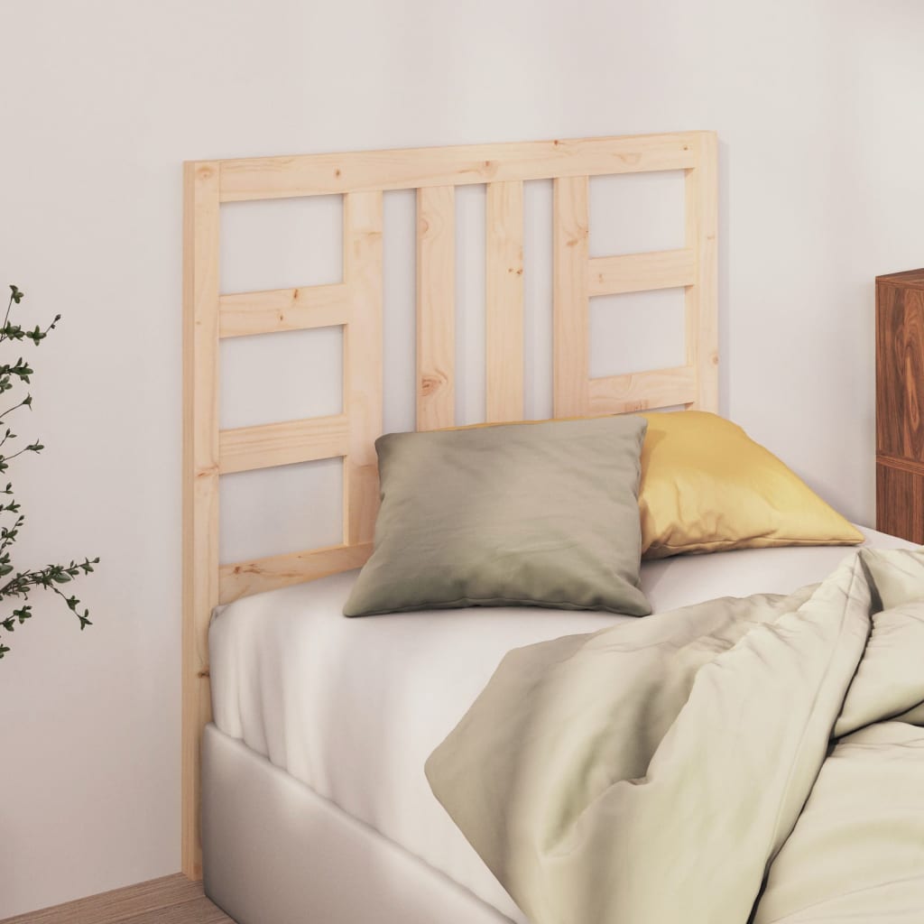 tömör fenyőfa ágy fejtámla 106 x 4 x 100 cm
