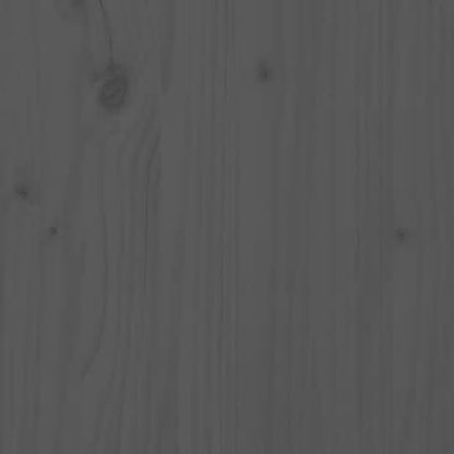 szürke tömör fenyőfa ágyfejtámla 145,5 x 4 x 100 cm