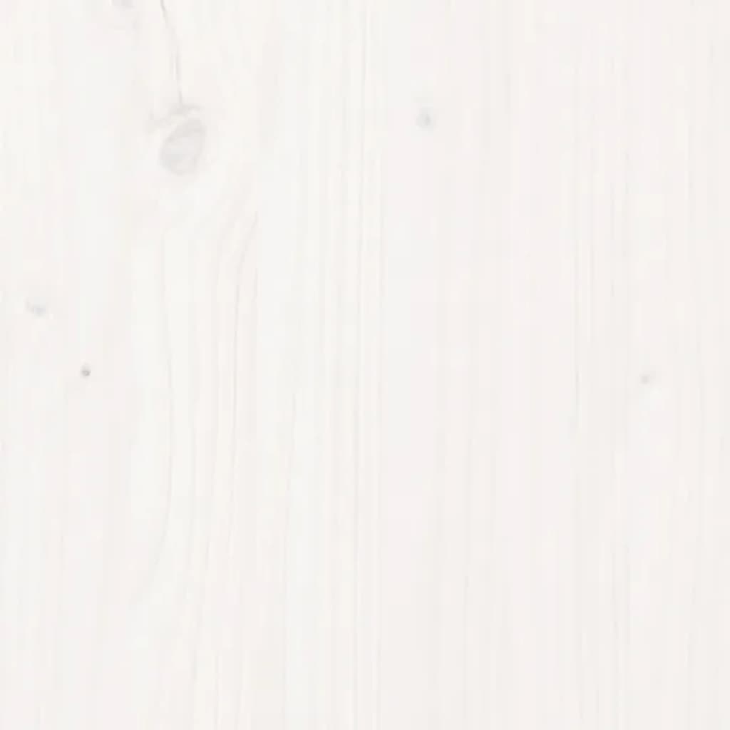 fehér tömör fenyőfa ágyfejtámla 145,5 x 4 x 100 cm