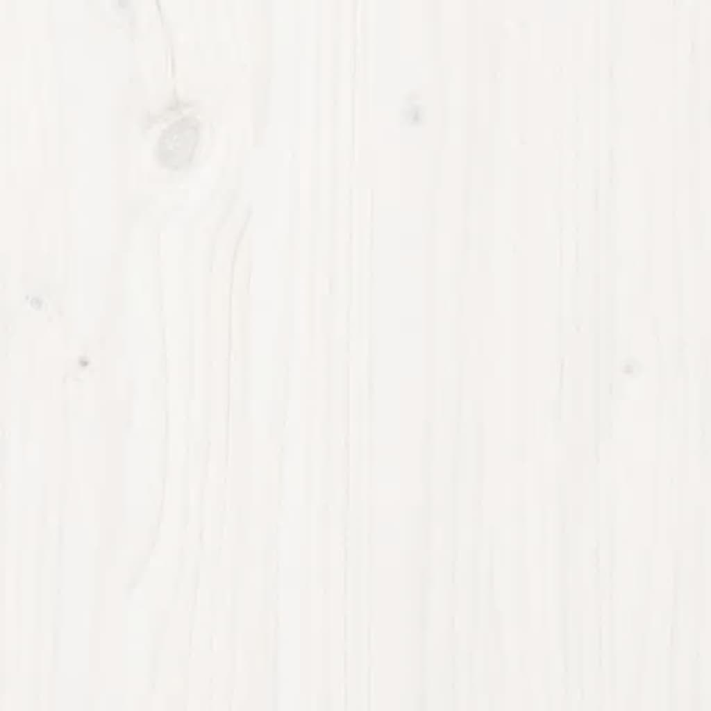fehér tömör fenyőfa ágyfejtámla 96 x 4 x 100 cm