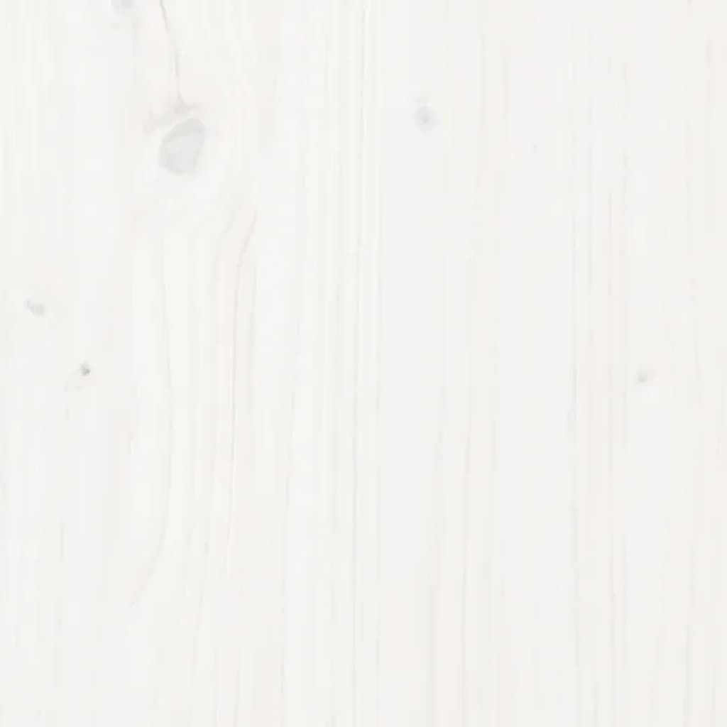 fehér tömör fenyőfa ágyfejtámla 106x4x110 cm