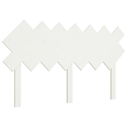 fehér tömör fenyőfa ágyfejtámla 141x3x80,5 cm
