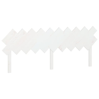 fehér tömör fenyőfa ágyfejtámla 196x3x80,5 cm