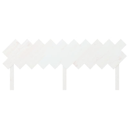 fehér tömör fenyőfa ágyfejtámla 196x3x80,5 cm