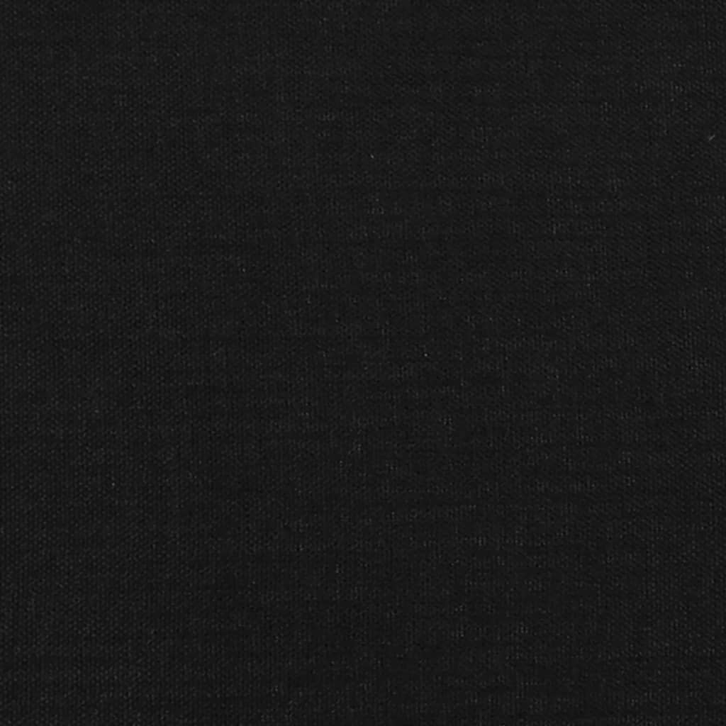 fekete szövet ágykeret 140 x 190 cm