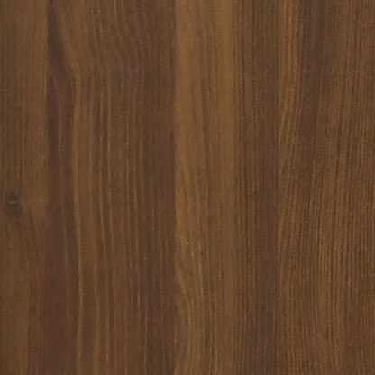 barna tölgyszínű szerelt fa/acél könyvszekrény 40x33x100 cm
