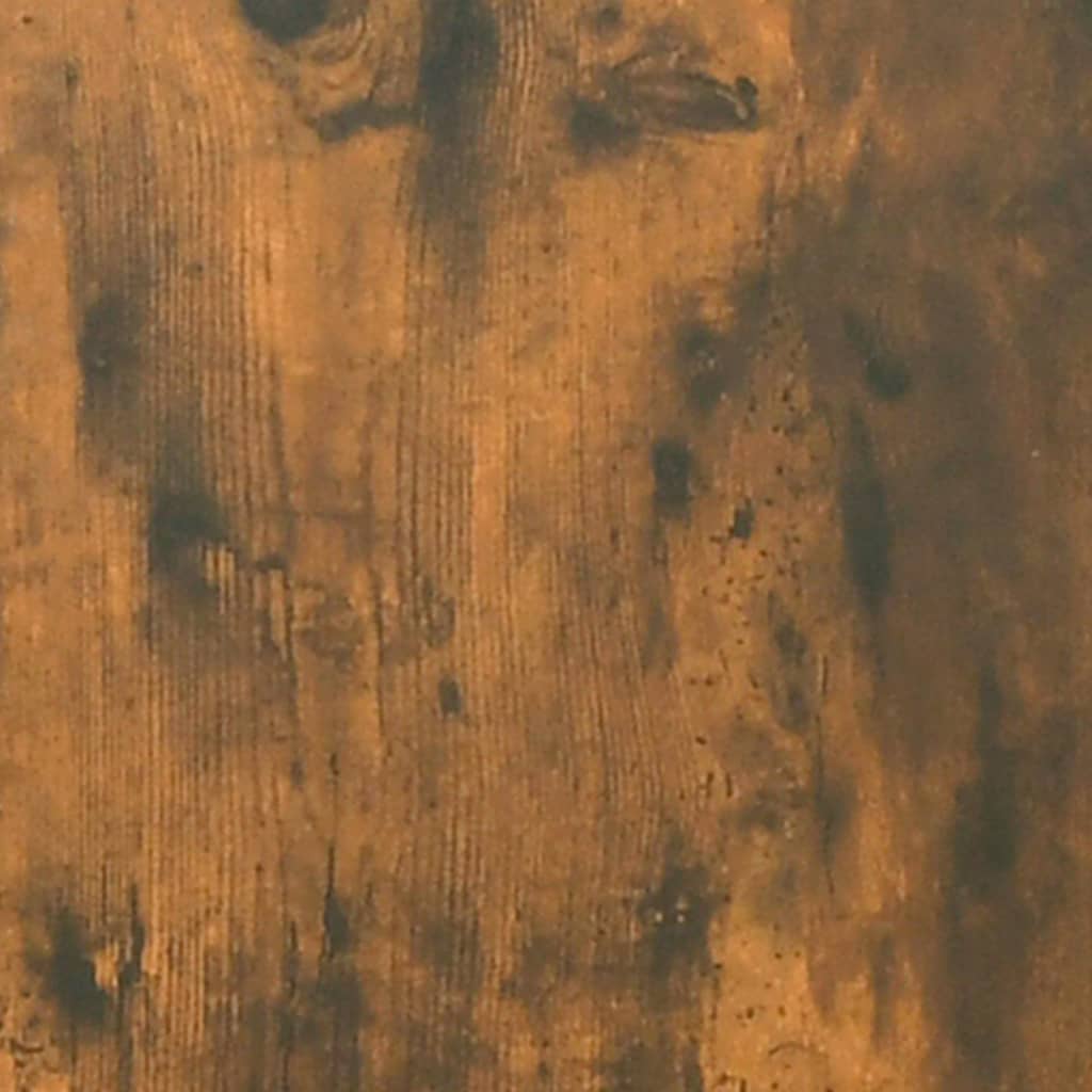 füstös tölgyszínű szerelt fa dohányzóasztal 80 x 50 x 40 cm