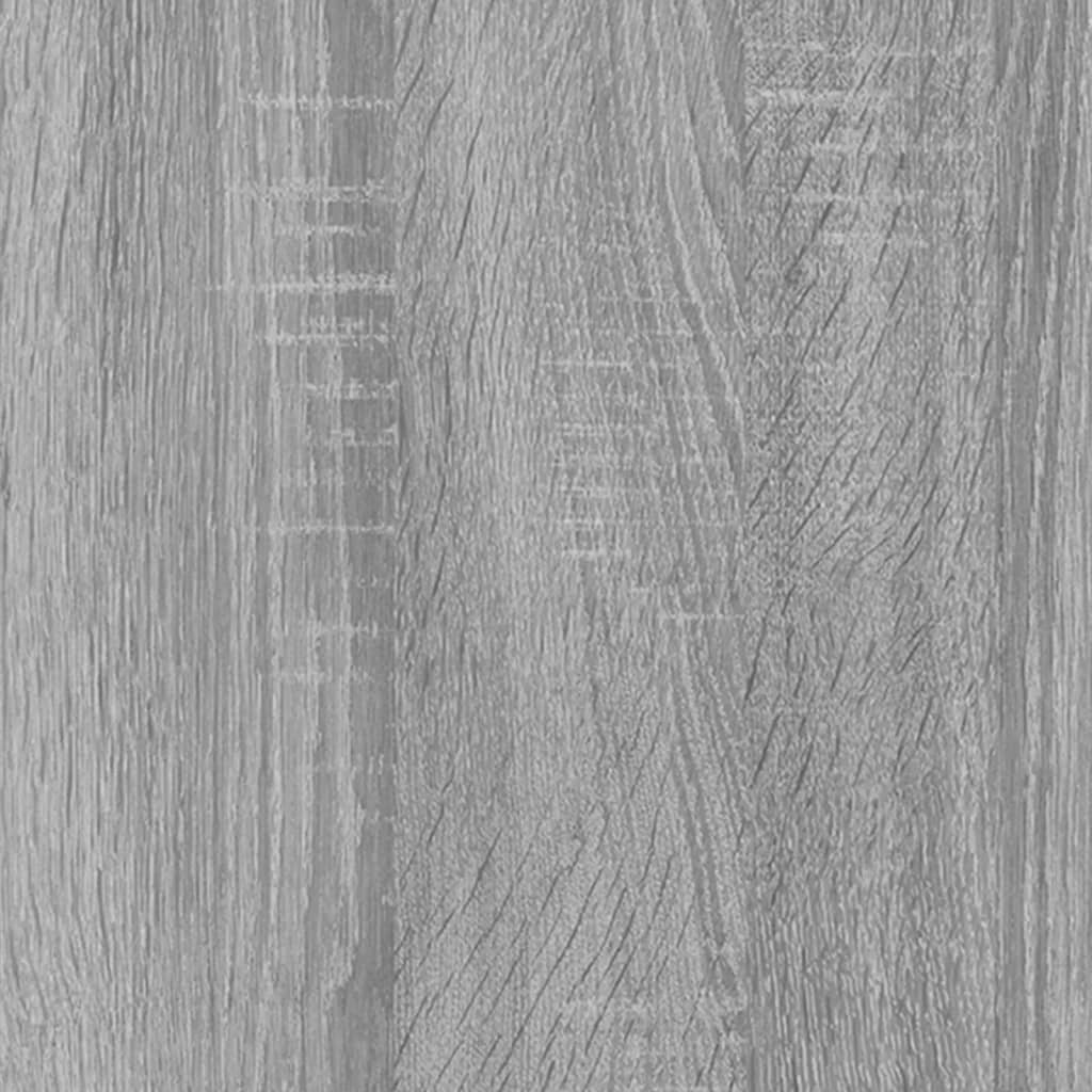 szürke sonoma színű szerelt fa dohányzóasztal 80 x 50 x 40 cm