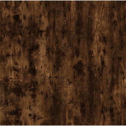 füstös tölgyszínű szerelt fa dohányzóasztal 50x50x35 cm