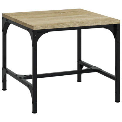 2 db sonoma tölgy színű szerelt fa kisasztal 40x40x35 cm