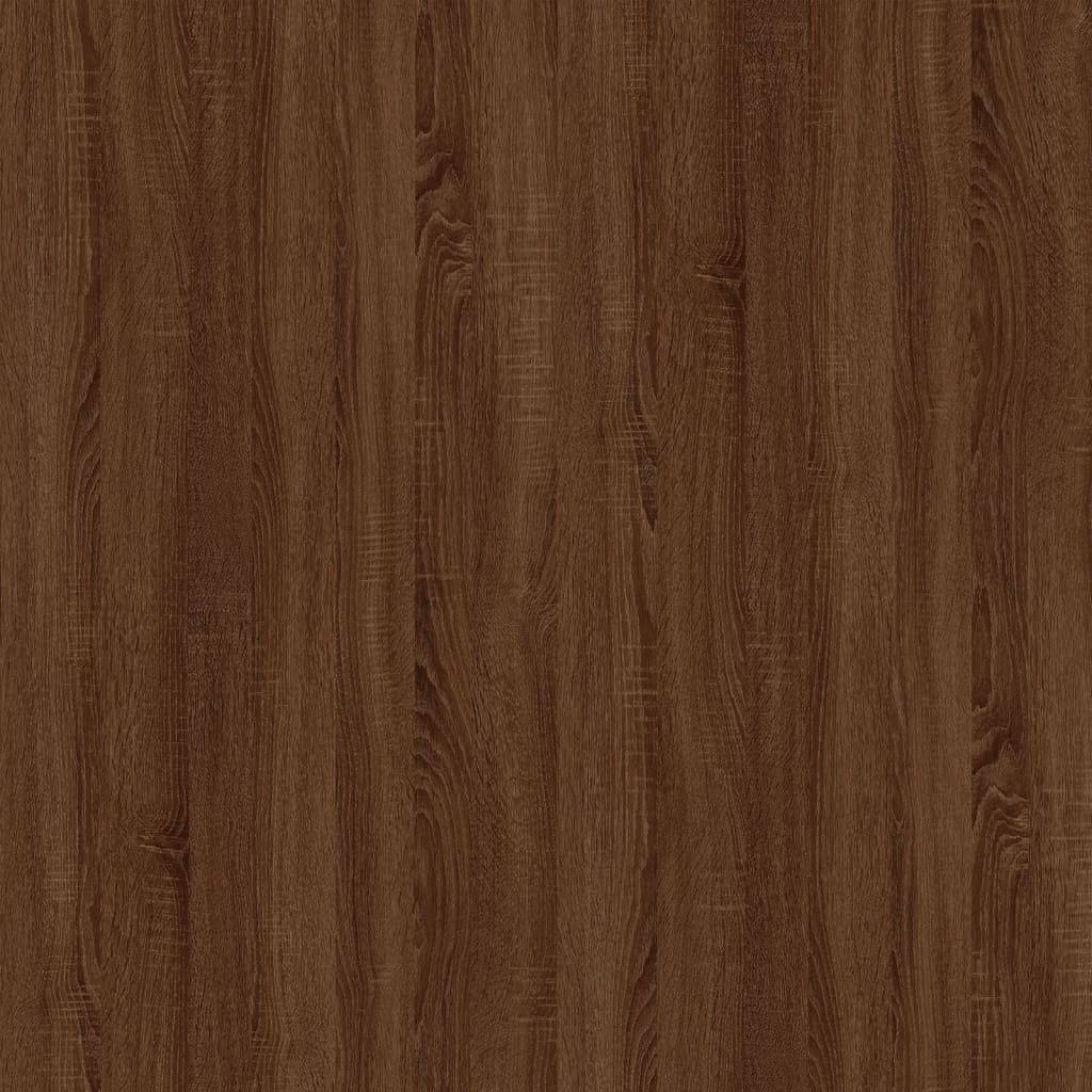 barna tölgyszínű szerelt fa kisasztal 40x40x35 cm