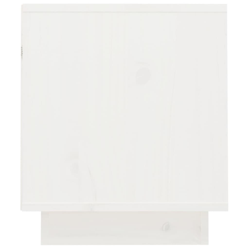 fehér tömör fenyőfa TV-szekrény 70 x 34 x 40 cm