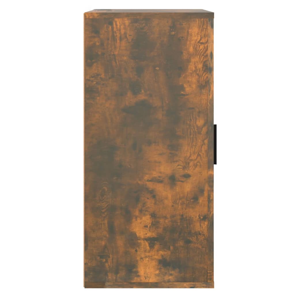 füstös tölgy színű szerelt fa tálalószekrény 40x33x70 cm