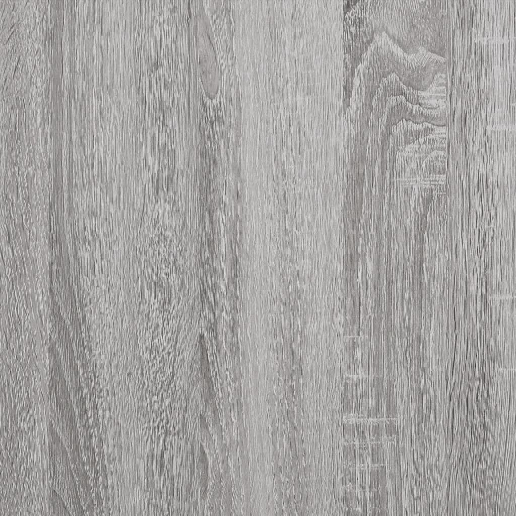 szürke sonoma színű szerelt fa tálalószekrény 80x30x60 cm