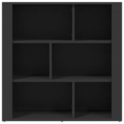 fekete szerelt fa tálalószekrény 80x30x80 cm