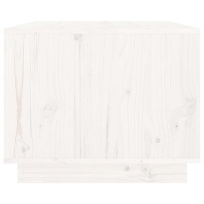 fehér tömör fenyőfa dohányzóasztal 80 x 50 x 40 cm
