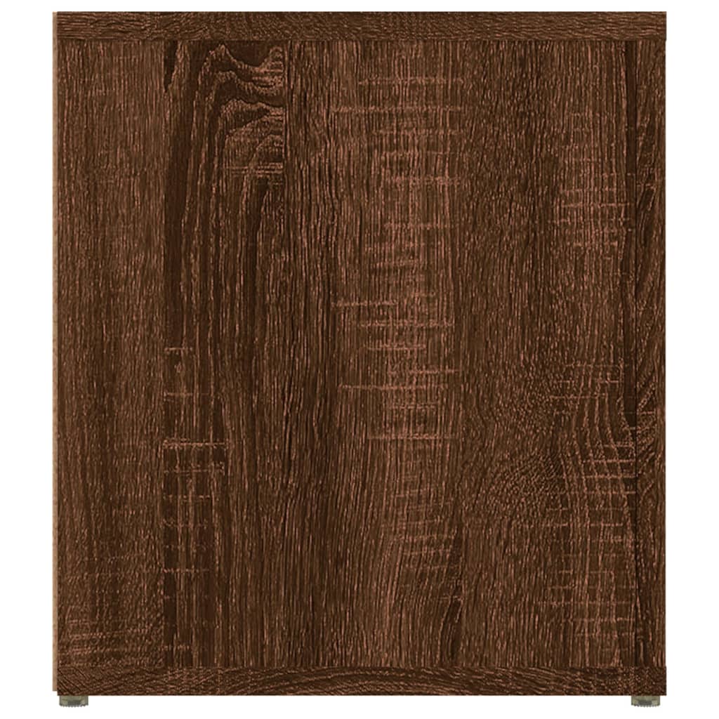 8 db barna tölgyszínű szerelt fa TV-szekrény 80x31,5x36 cm