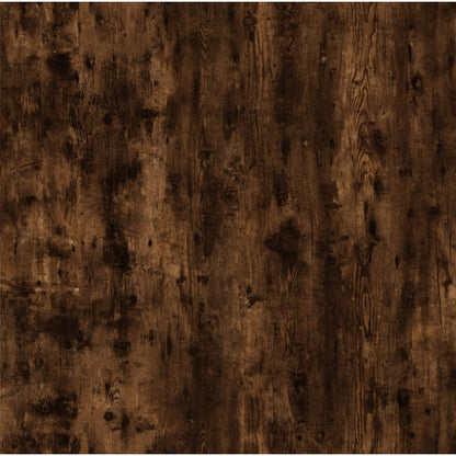 füstös tölgyszínű szerelt fa dohányzóasztal 60x44,5x45 cm