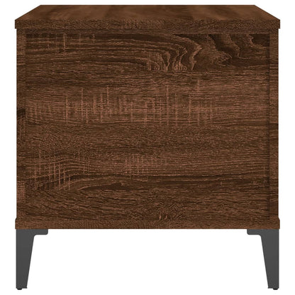 barna tölgyszínű szerelt fa dohányzóasztal 60x44,5x45 cm