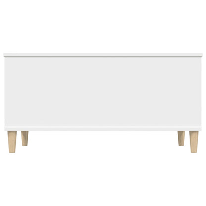 fehér szerelt fa dohányzóasztal 90x44,5x45 cm