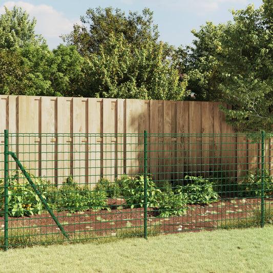 zöld dróthálós kerítés illesztőperemmel 0,8x10 m