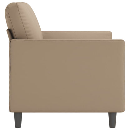 2 személyes cappuccino színű műbőr kanapé 120 cm